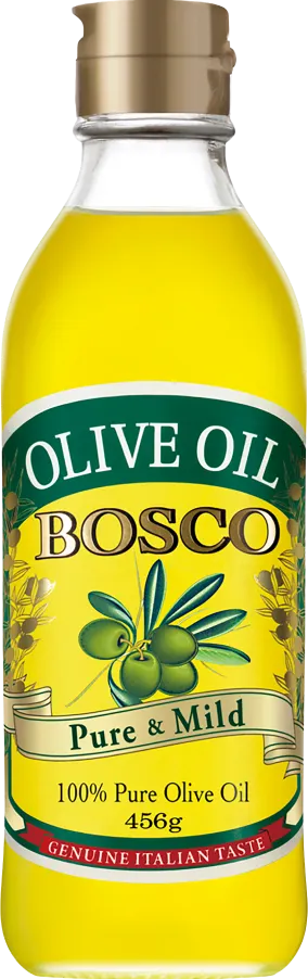 BOSCO オリーブオイルの商品パッケージ